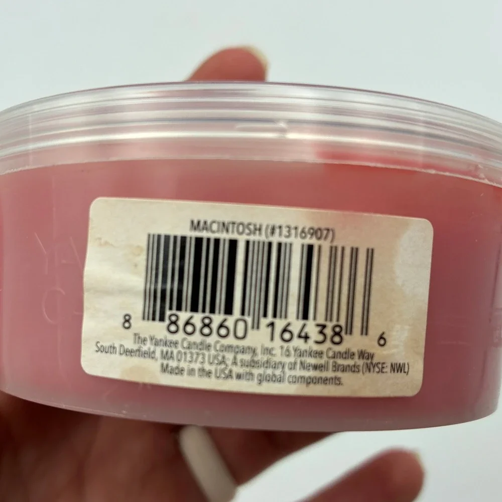 Yankee Candle Scenterpiece Easy MeltCup Lot 3 Clean Cotton Macintosh Lemon 2.2oz
